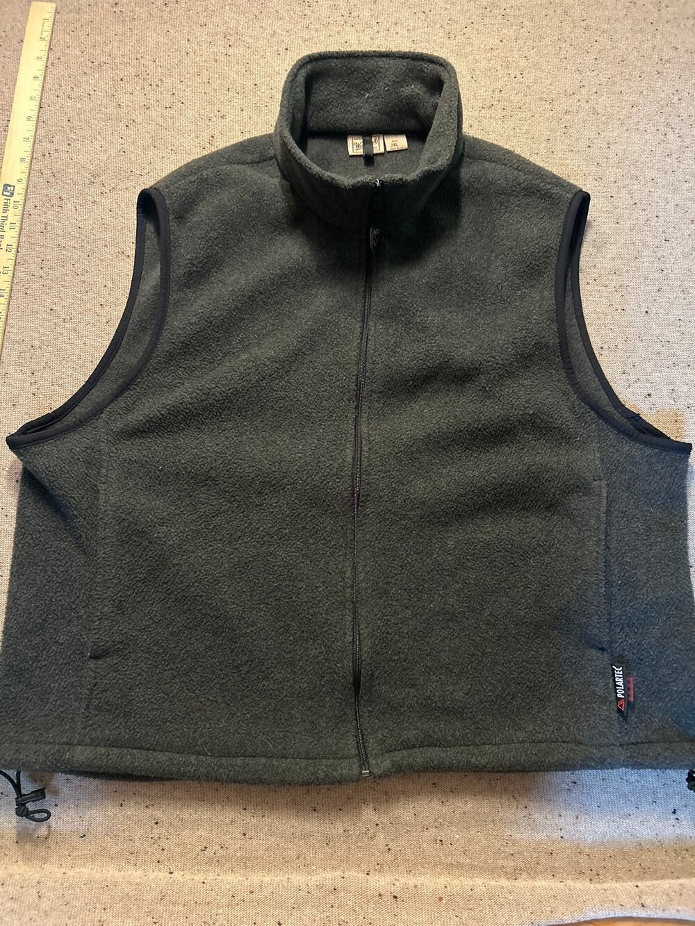 Woolrich Polartec Fleece Vest Men's 2XL Gray